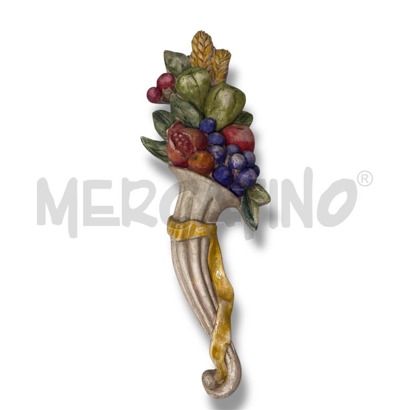 FORMELLA GUBBIO CORNUCOPIA MELOGRANO FICO 40.5 CM | Mercatino dell'Usato Rivoli 1