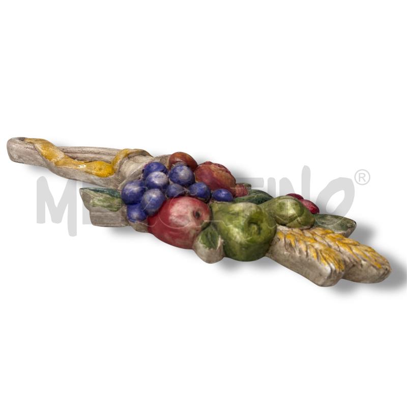 FORMELLA GUBBIO CORNUCOPIA MELOGRANO FICO 40.5 CM | Mercatino dell'Usato Rivoli 3
