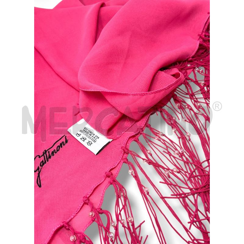 FOULARD GATTINONI FUCSIA FRANGE 140X72 | Mercatino dell'Usato Rivoli 2