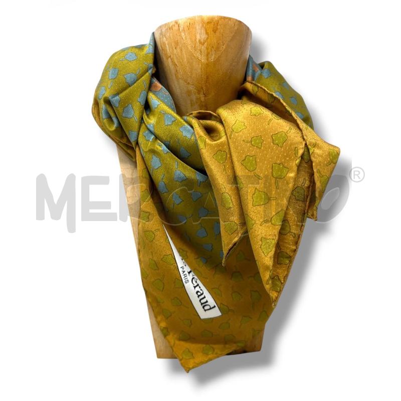 FOULARD LOUIS FERAUD BEIGE FOLIAGE  | Mercatino dell'Usato Rivoli 3