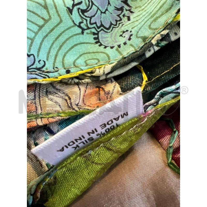 FOULARD PATCHWORK FANTASY MULTICOLOR 100SILK 180X50 | Mercatino dell'Usato Rivoli 5