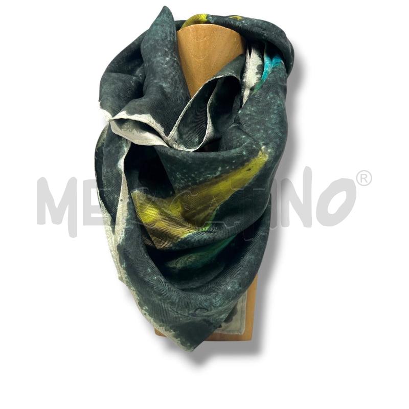 FOULARD SCHIAPARELLI PARIS-MILANO VERDE FOLIAGE | Mercatino dell'Usato Rivoli 1