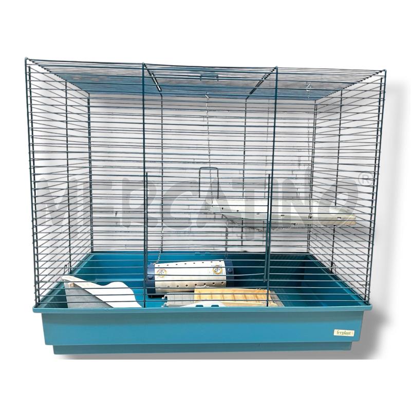 GABBIA FURETTO 78X49X70 FERPLAST FONDO BLU + ACC | Mercatino dell'Usato Rivoli 1