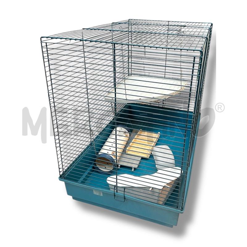 GABBIA FURETTO 78X49X70 FERPLAST FONDO BLU + ACC | Mercatino dell'Usato Rivoli 2