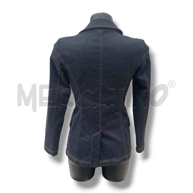 GIACCA DONNA INTRENDA JEANS SCURA CUCITURE MARRONI | Mercatino dell'Usato Rivoli 2