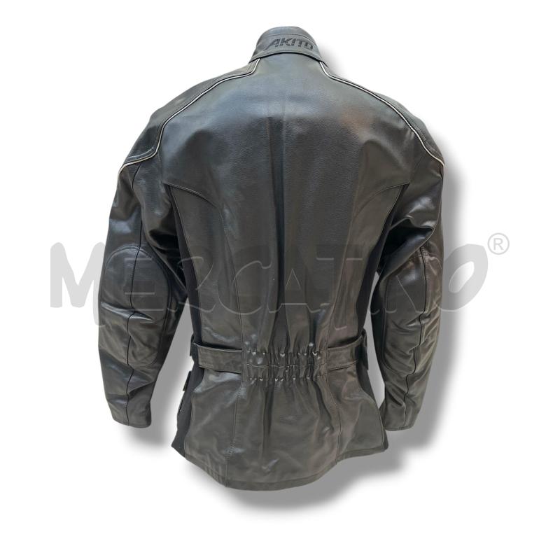 GIACCA MOTO DONNA AKITO PELLE NERA TG.42 | Mercatino dell'Usato Rivoli 3