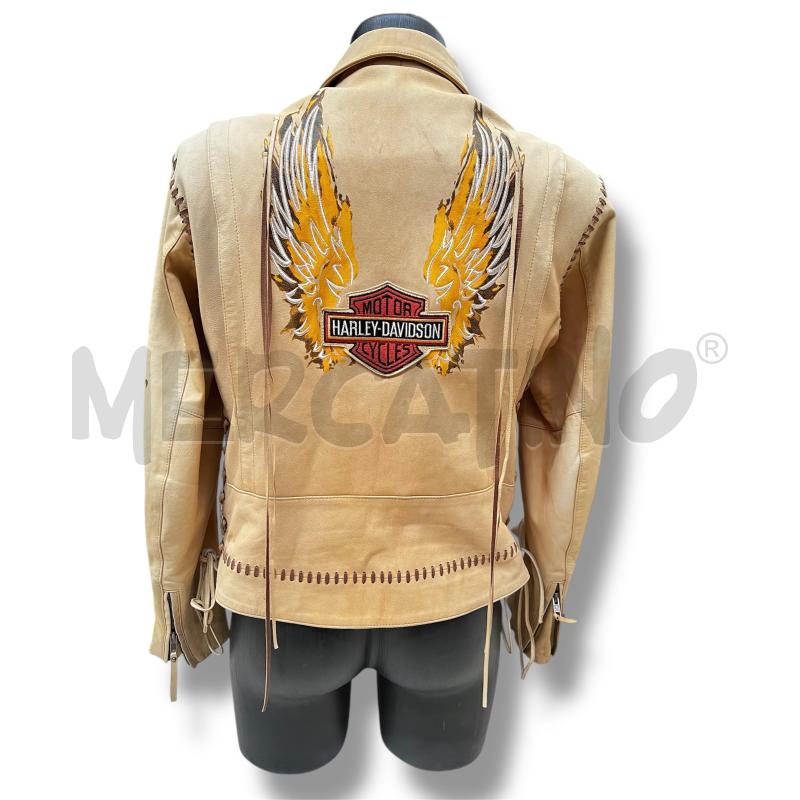 GIACCA MOTO HARLEY DAVIDSON BEIGE TG.M | Mercatino dell'Usato Rivoli 3