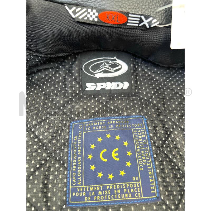 GIACCA MOTO SPIDI NERA BLU PELLE TG.XXL  | Mercatino dell'Usato Rivoli 4