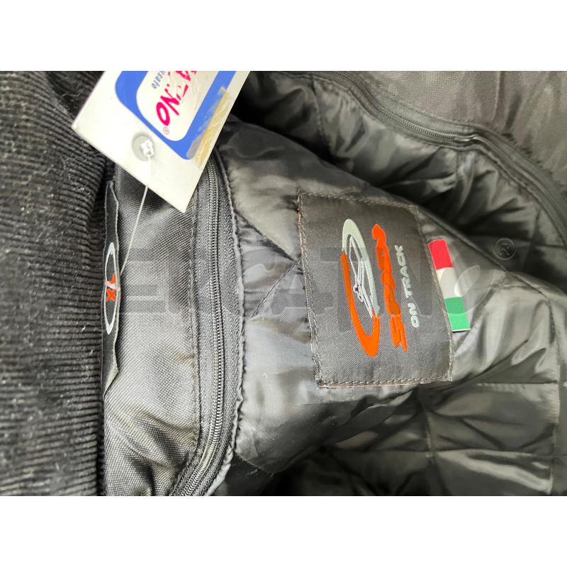 GIACCA MOTO SPIDI PELLE BLU ROSSA TG XL | Mercatino dell'Usato Rivoli 4