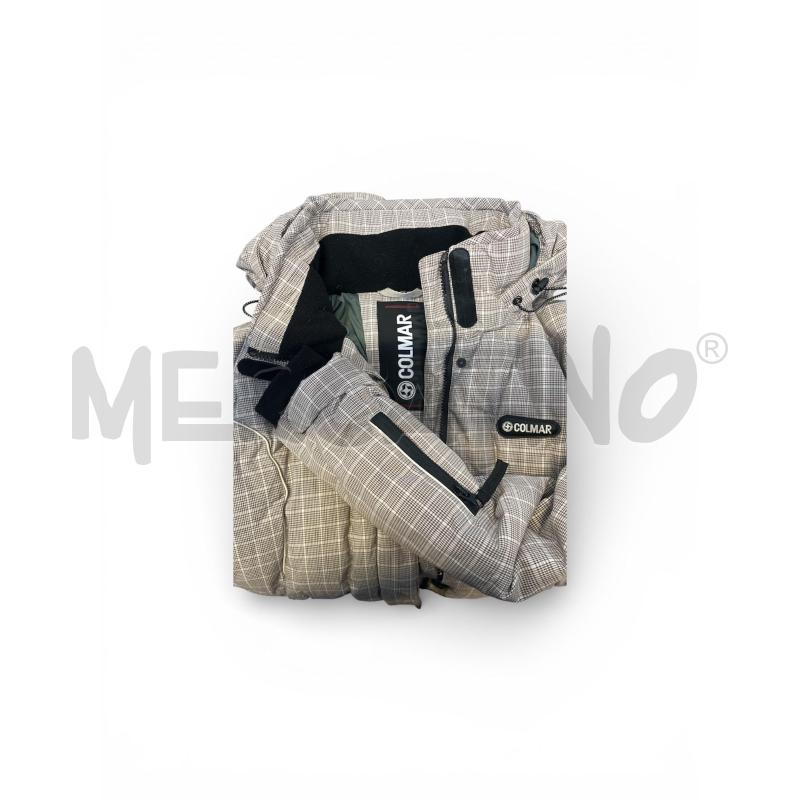 GIACCA SCI COLMAR QUADRI BEIGE/MARRONE TG.42 | Mercatino dell'Usato Rivoli 3