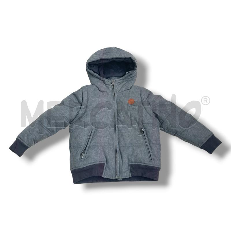 GIUBBINO BAMBINO TIMBERLAND GRIGIO MELANGE CAPPUCCIO SMANICABILE  | Mercatino dell'Usato Rivoli 1