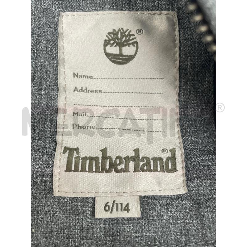 GIUBBINO BAMBINO TIMBERLAND GRIGIO MELANGE CAPPUCCIO SMANICABILE  | Mercatino dell'Usato Rivoli 4