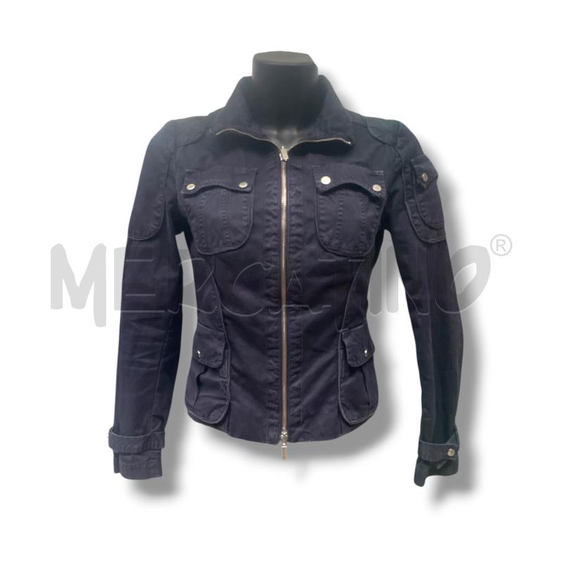 GIUBBINO DONNA MONCLER BLU SCURO TASCHE | Mercatino dell'Usato Rivoli 1