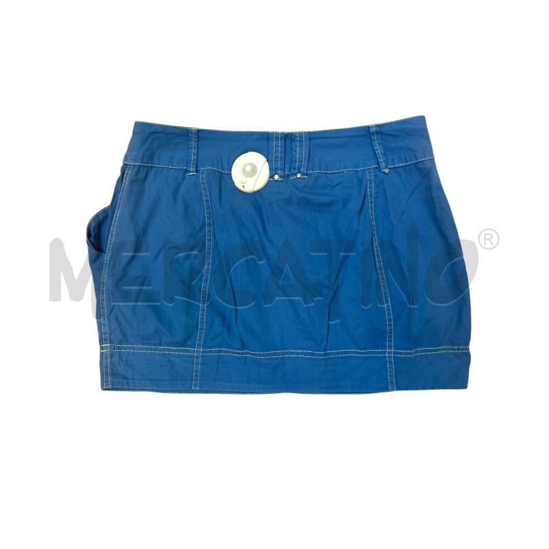 GONNA PEPE JEANS AZZURRA CUCITURE VERDI | Mercatino dell'Usato Rivoli 2