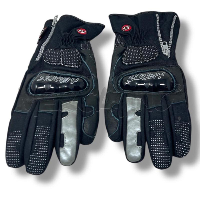 GUANTI MOTO SUOMY NERI INVERNALI TG.XS CON ZIP | Mercatino dell'Usato Rivoli 2