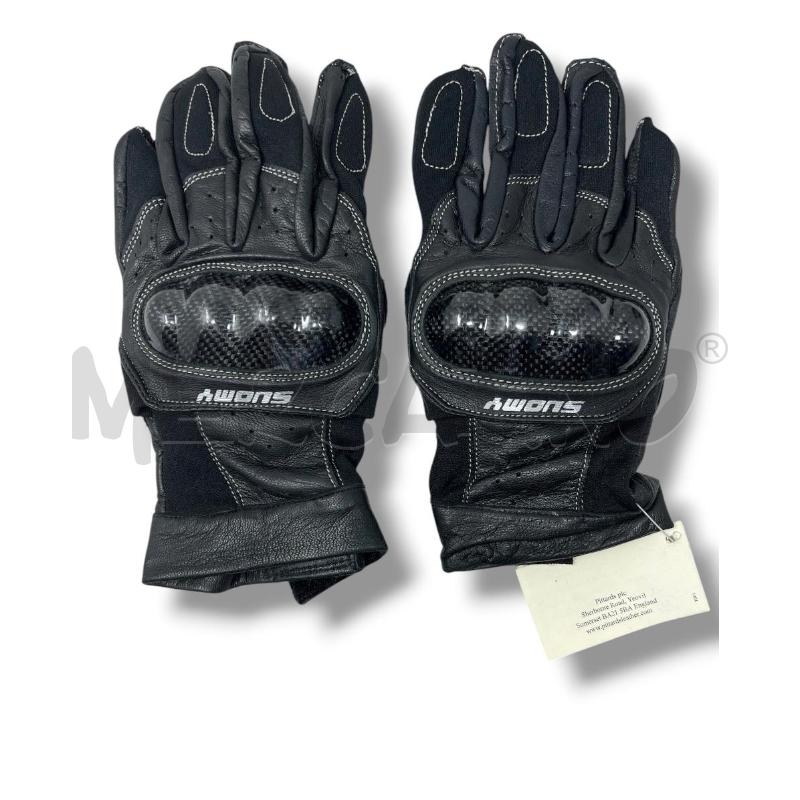GUANTI MOTO SUOMY PELLE CARBONIO TG.M NERO | Mercatino dell'Usato Rivoli 1