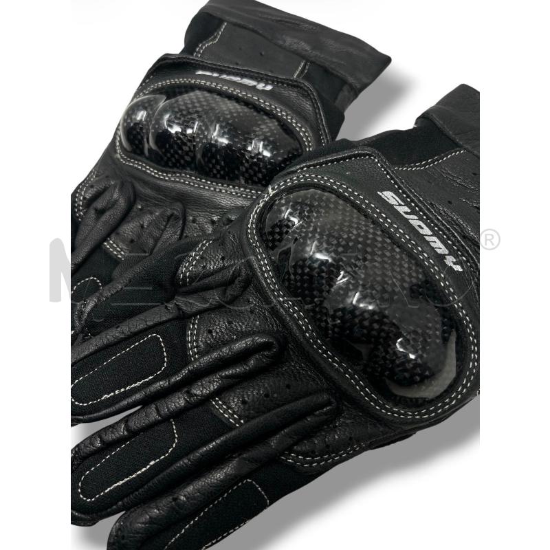 GUANTI MOTO SUOMY PELLE CARBONIO TG.M NERO | Mercatino dell'Usato Rivoli 3