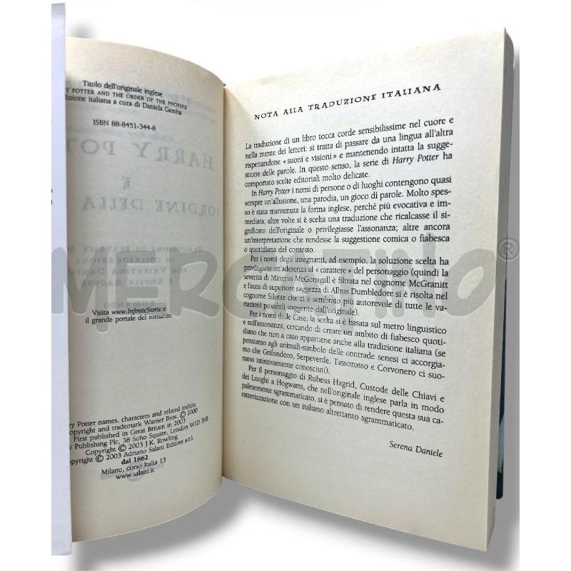 HARRY POTTER E L'ORDINE DELLA FENICE | Mercatino dell'Usato Rivoli 3