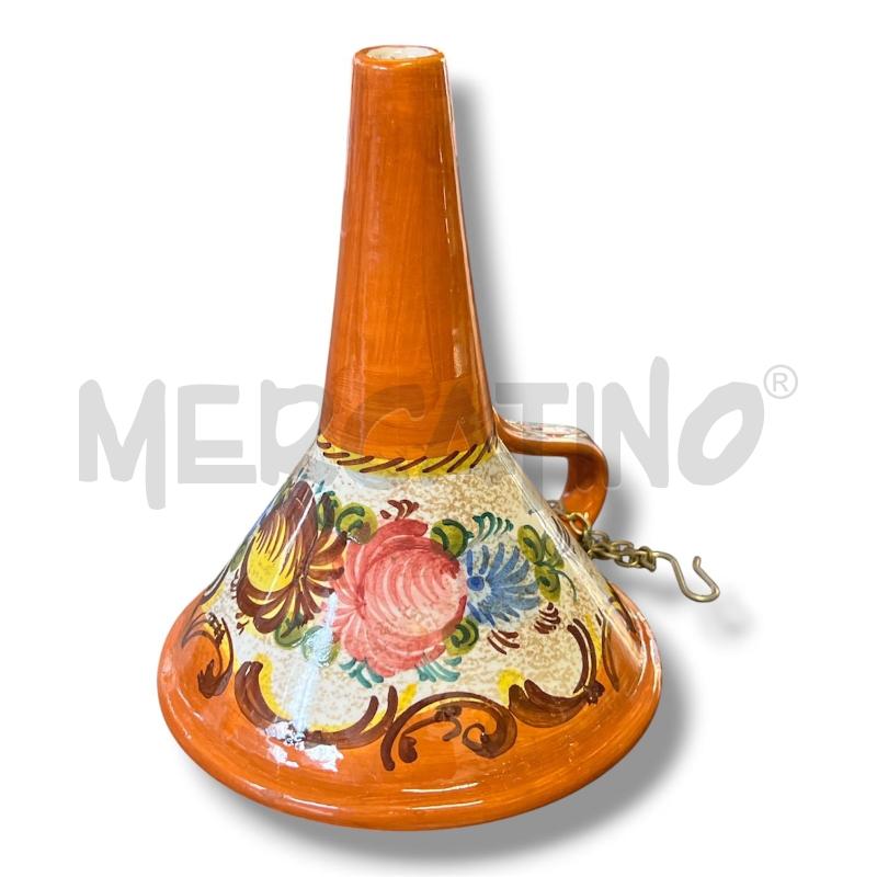 IMBUTO MAIOLICA DERUTA MARCUCCI MARRONE 16CM | Mercatino dell'Usato Rivoli 1