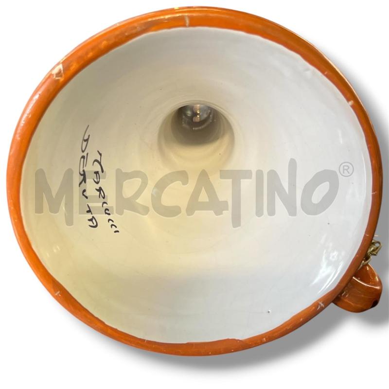 IMBUTO MAIOLICA DERUTA MARCUCCI MARRONE 16CM | Mercatino dell'Usato Rivoli 3