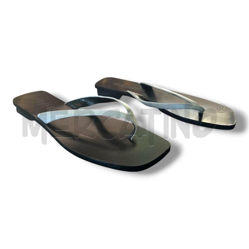 INFRADITO DONNA JIL SANDER PELLE BIANCHE SUOLA NERA | Mercatino dell'Usato Rivoli 2