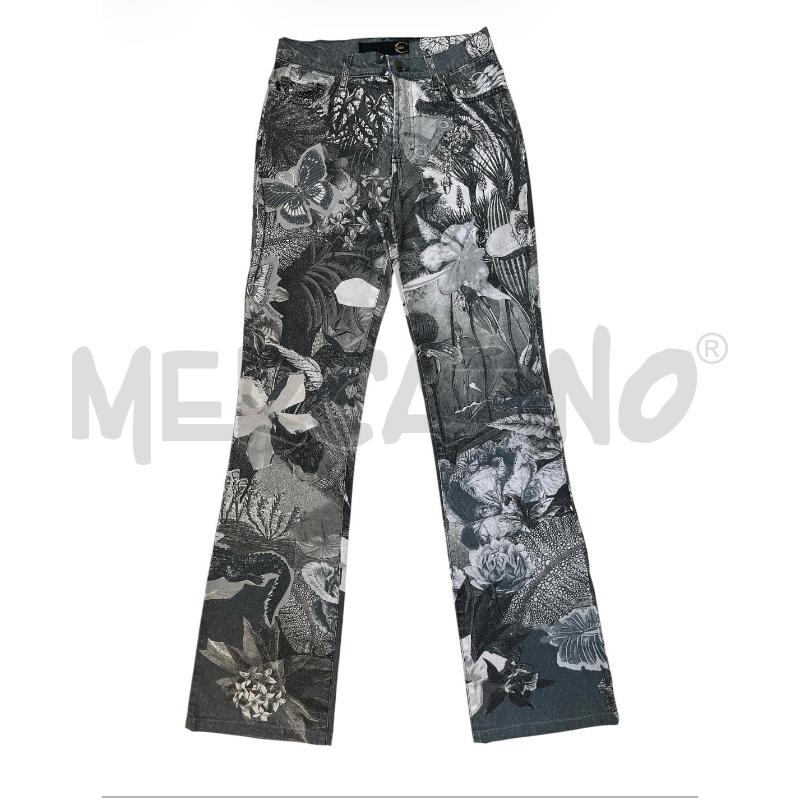JEANS DONNA JUST CAVALLI DENIM GRIGIO JUNGLE | Mercatino dell'Usato Rivoli 1
