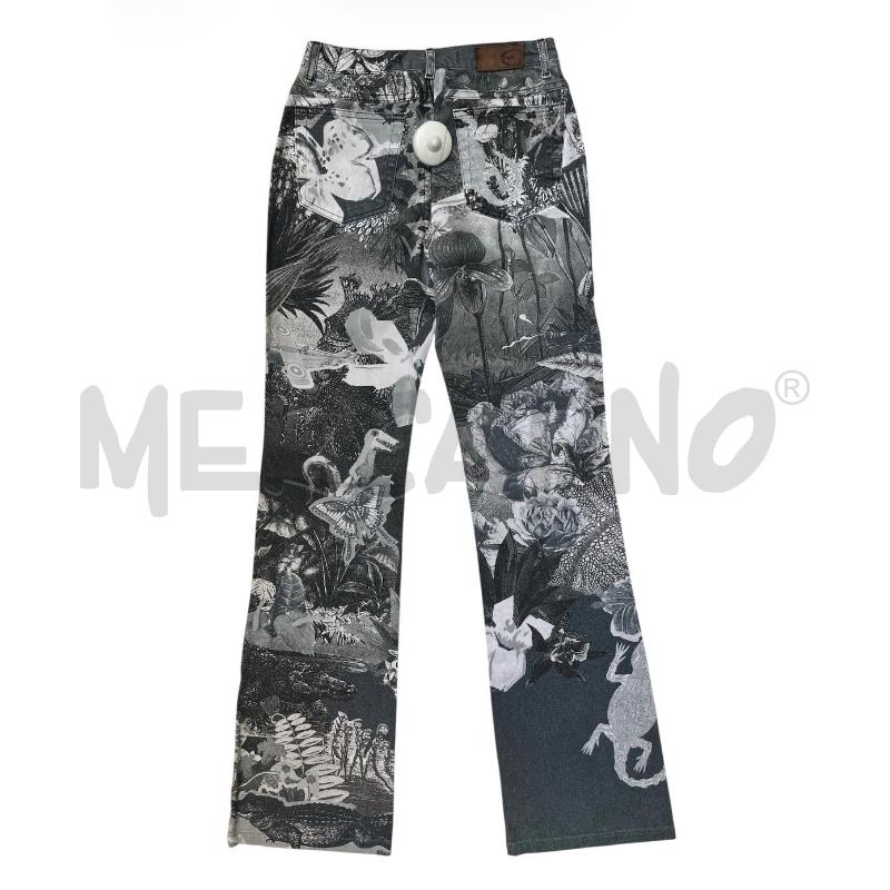 JEANS DONNA JUST CAVALLI DENIM GRIGIO JUNGLE | Mercatino dell'Usato Rivoli 2
