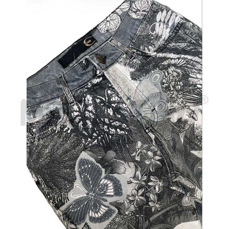 JEANS DONNA JUST CAVALLI DENIM GRIGIO JUNGLE | Mercatino dell'Usato Rivoli 3