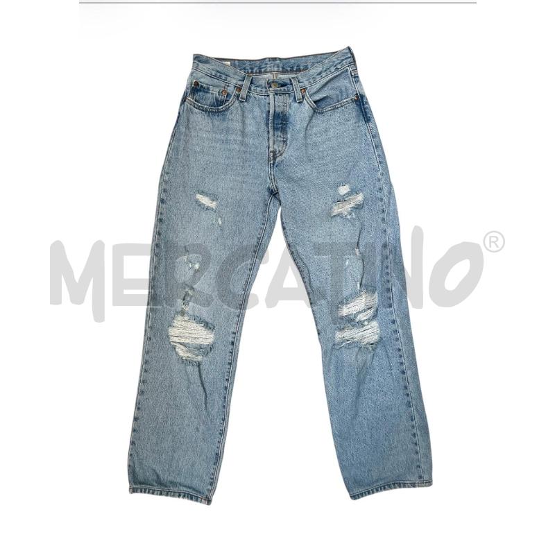JEANS DONNA LEVIS 501 BLU CHIARO STRAPPI  | Mercatino dell'Usato Rivoli 1