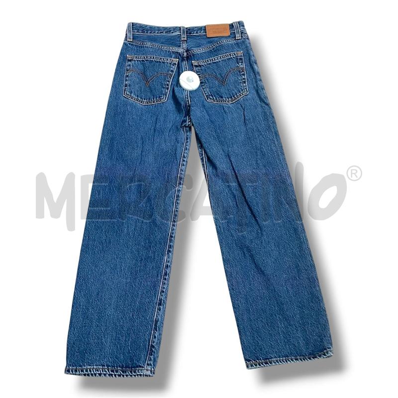 JEANS DONNA LEVIS RIBCAGE STRAIGHTBLU SCURO CHIUSURA BOTTONI | Mercatino dell'Usato Rivoli 2
