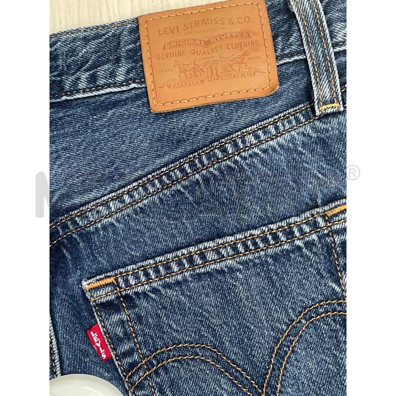 JEANS DONNA LEVIS RIBCAGE STRAIGHTBLU SCURO CHIUSURA BOTTONI | Mercatino dell'Usato Rivoli 3