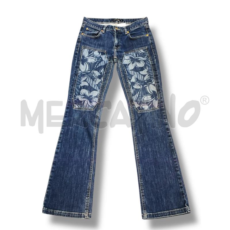 JEANS DONNA MARINA YACHTING BLU TOPPE FIORI | Mercatino dell'Usato Rivoli 1