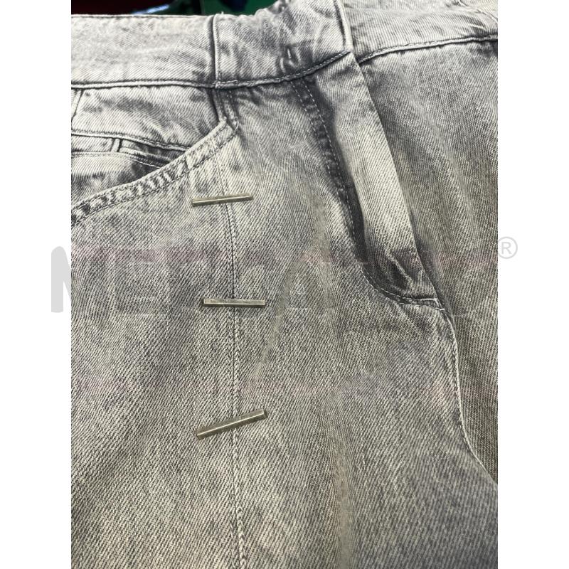 JEANS DONNA PATRIZIA PEPE GRIGIO CHIARO BARRE | Mercatino dell'Usato Rivoli 3