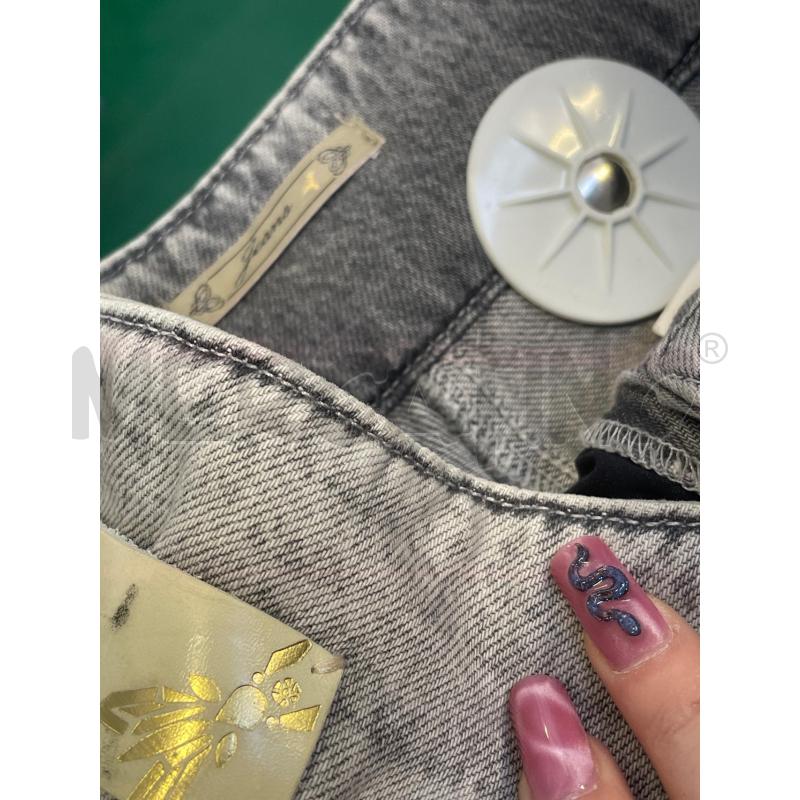 JEANS DONNA PATRIZIA PEPE GRIGIO CHIARO BARRE | Mercatino dell'Usato Rivoli 4