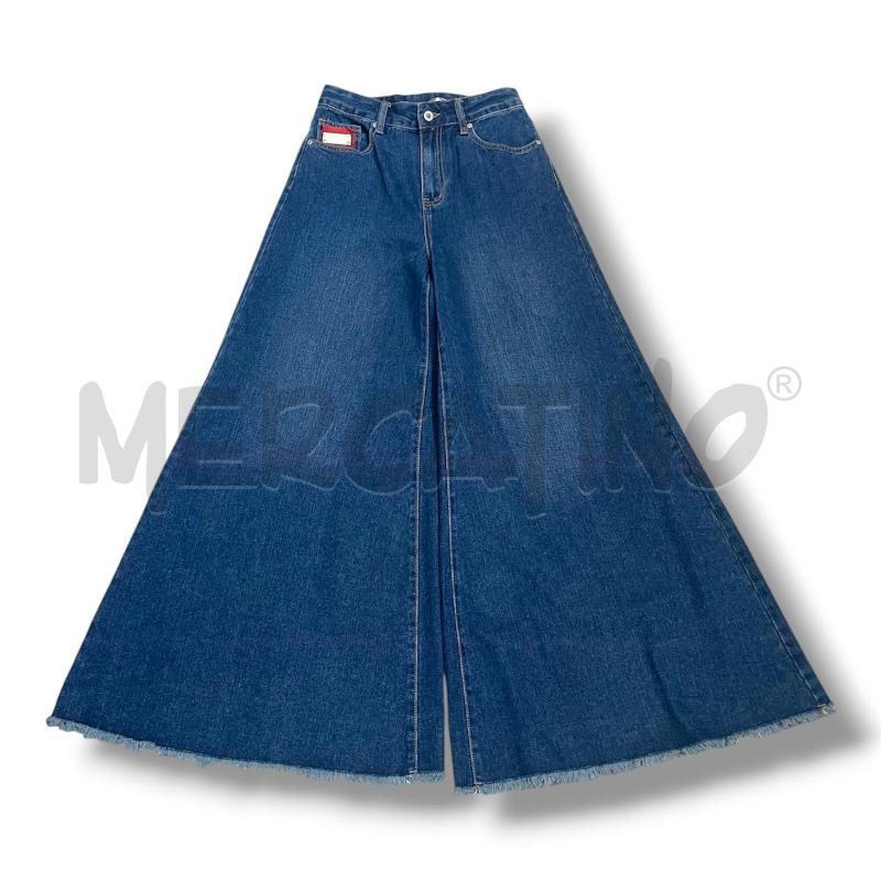 JEANS DONNA STEFANO GHILARDI BLU SCURO TASCA ANIMALIER | Mercatino dell'Usato Rivoli 1