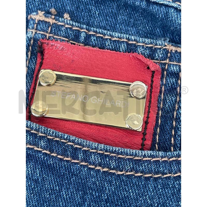 JEANS DONNA STEFANO GHILARDI BLU SCURO TASCA ANIMALIER | Mercatino dell'Usato Rivoli 4