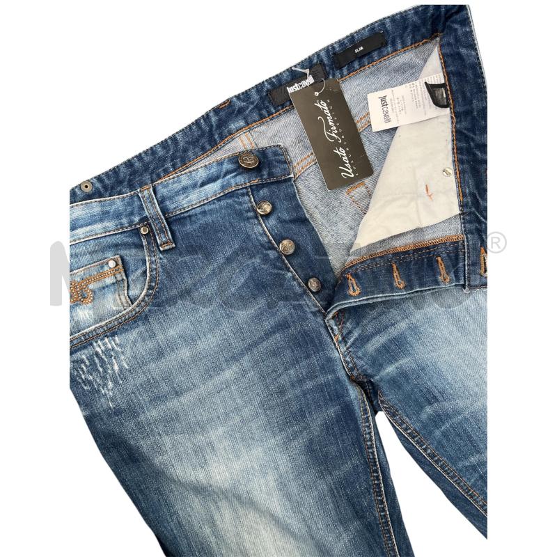 JEANS UOMO JUST CAVALLI SLIM MEDIUM WASH TASCA SERPENTE | Mercatino dell'Usato Rivoli 3