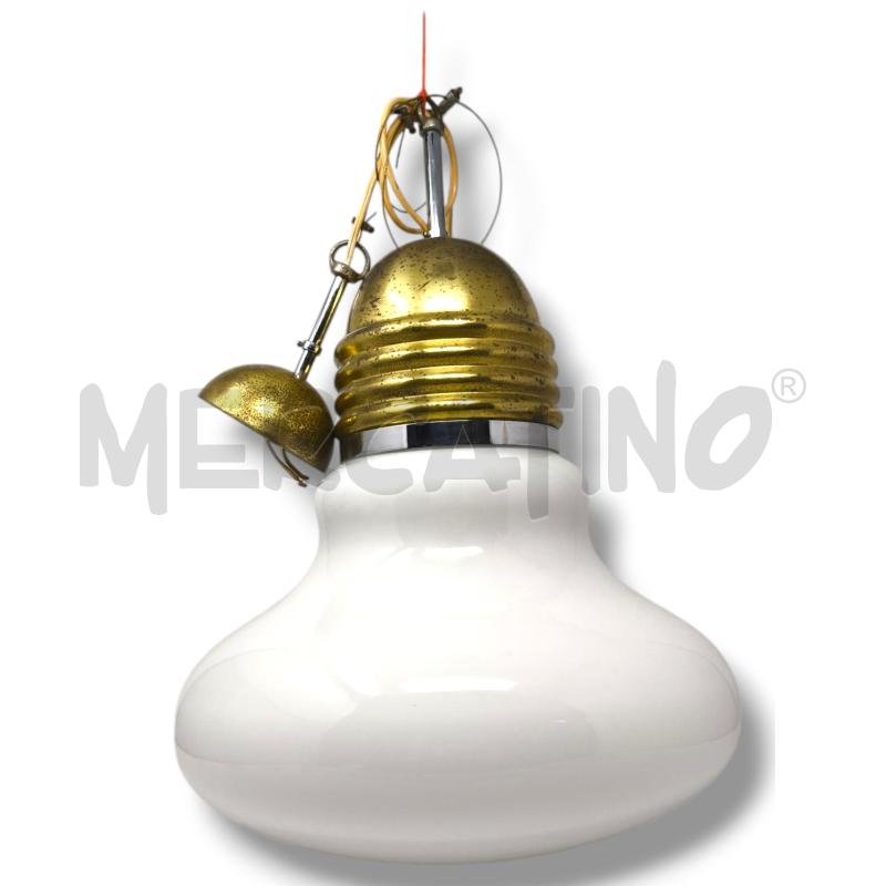 LAMPADARIO MODERNARIATO ANNI '70 A LAMPADINA IN VETRO | Mercatino dell'Usato Rivoli 2
