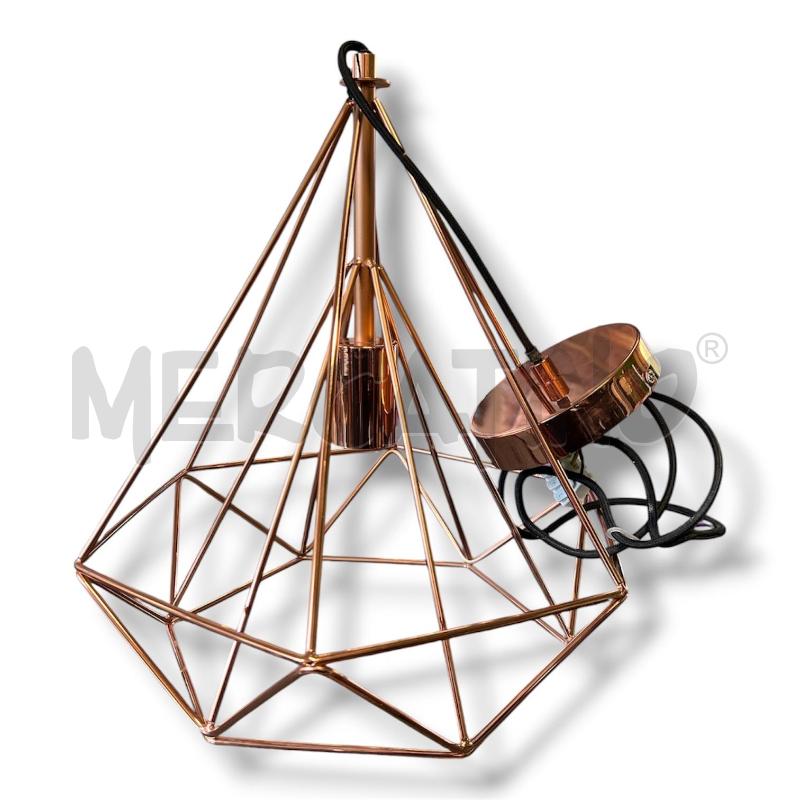 LAMPADARIO ROSE GOLD GEOMETRIE ESAGONO | Mercatino dell'Usato Rivoli 1