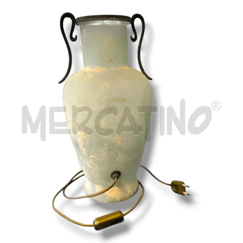 LAMPADA ANFORA AZZURRA ANTICHIZZATA | Mercatino dell'Usato Rivoli 1