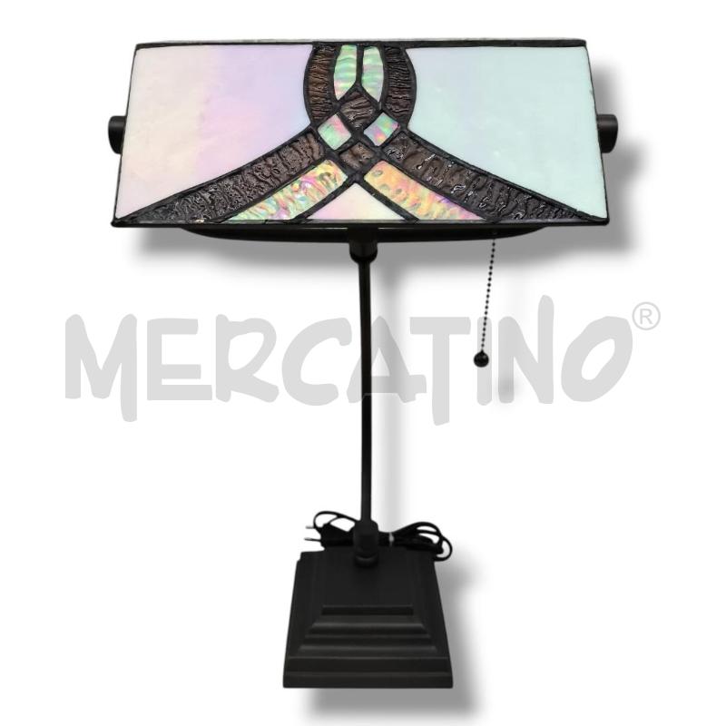 LAMPADA TIFFANY H 52.5 CM SQUADRATA  | Mercatino dell'Usato Rivoli 1