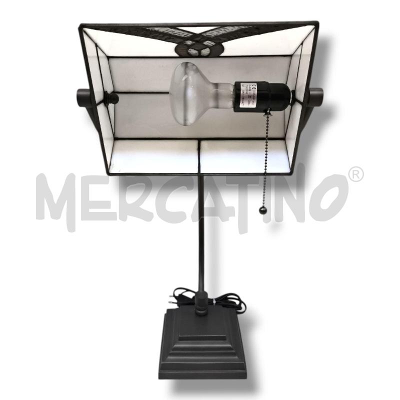 LAMPADA TIFFANY H 52.5 CM SQUADRATA  | Mercatino dell'Usato Rivoli 2