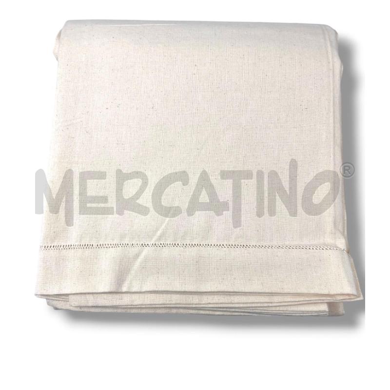 LENZUOLO MATRI 240X285 LINO BORDO A GIORNO  | Mercatino dell'Usato Rivoli 1