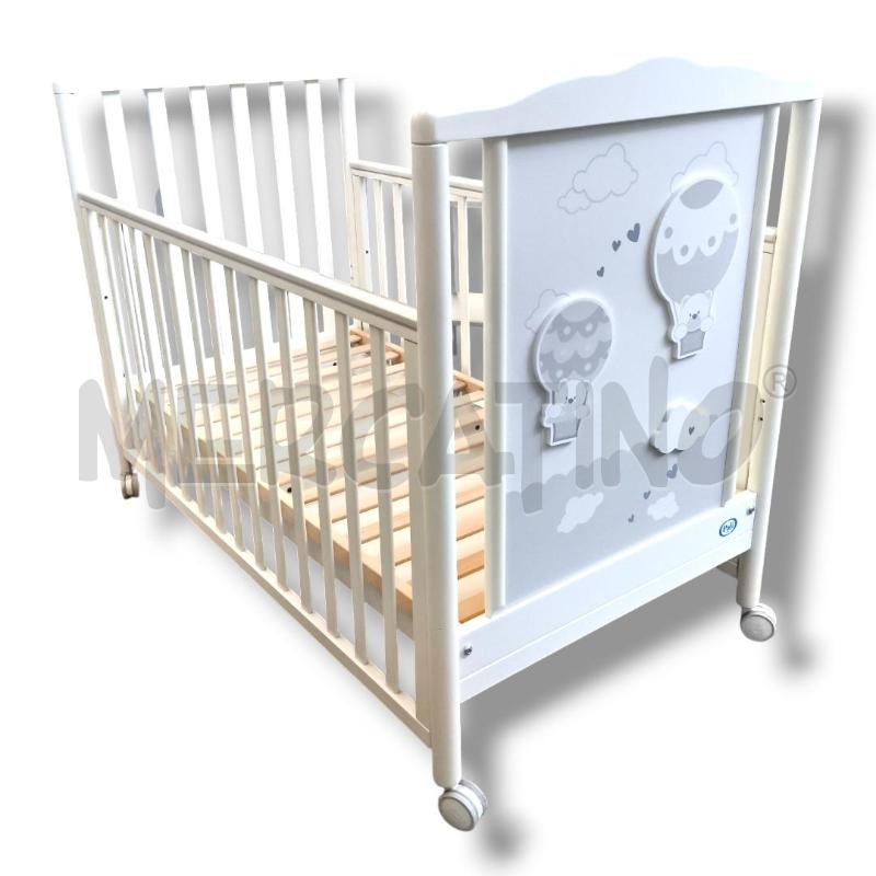 LETTINO BAMBINO PALI ORSETTI E MONGOLFIERE BIANCO | Mercatino dell'Usato Rivoli 1