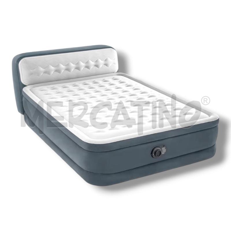 LETTO GONFIABILE INTEX MATRI 152X236X86 CON TESTIERA | Mercatino dell'Usato Rivoli 1