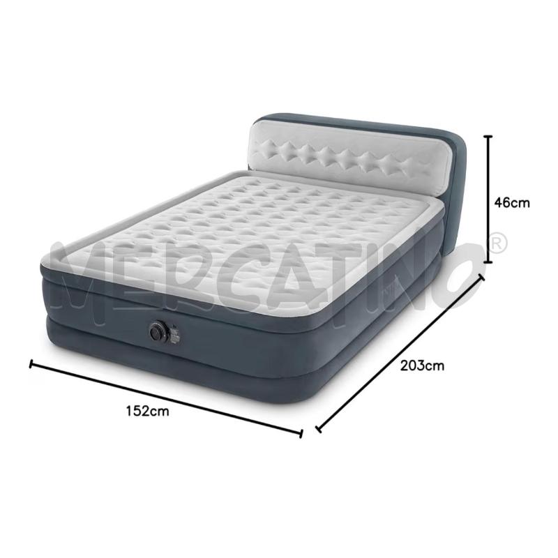 LETTO GONFIABILE INTEX MATRI 152X236X86 CON TESTIERA | Mercatino dell'Usato Rivoli 3