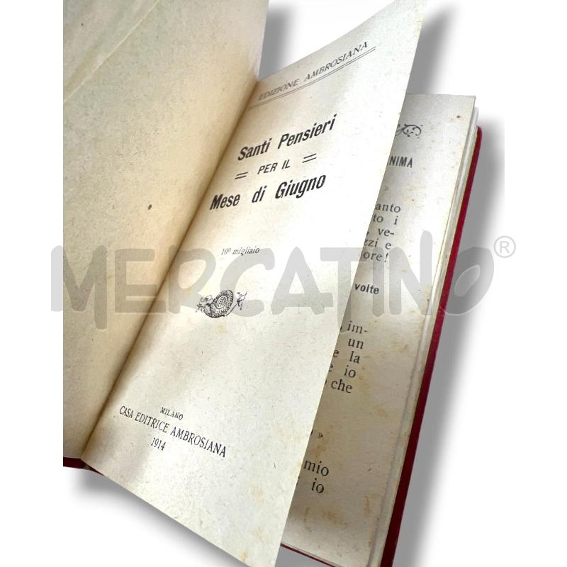 LIBRETTO SANTI PENSIERI PER IL MESE DI GIUGNO  | Mercatino dell'Usato Rivoli 3