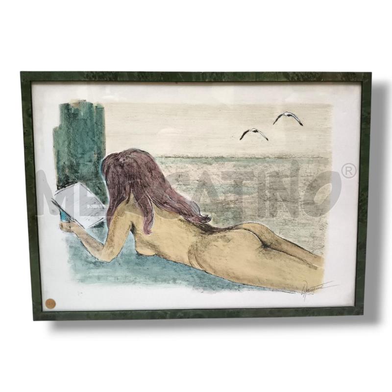 LITOGRAFIA SU CARTA PINO FANTINI NUDO 50 X 70 | Mercatino dell'Usato Rivoli 1