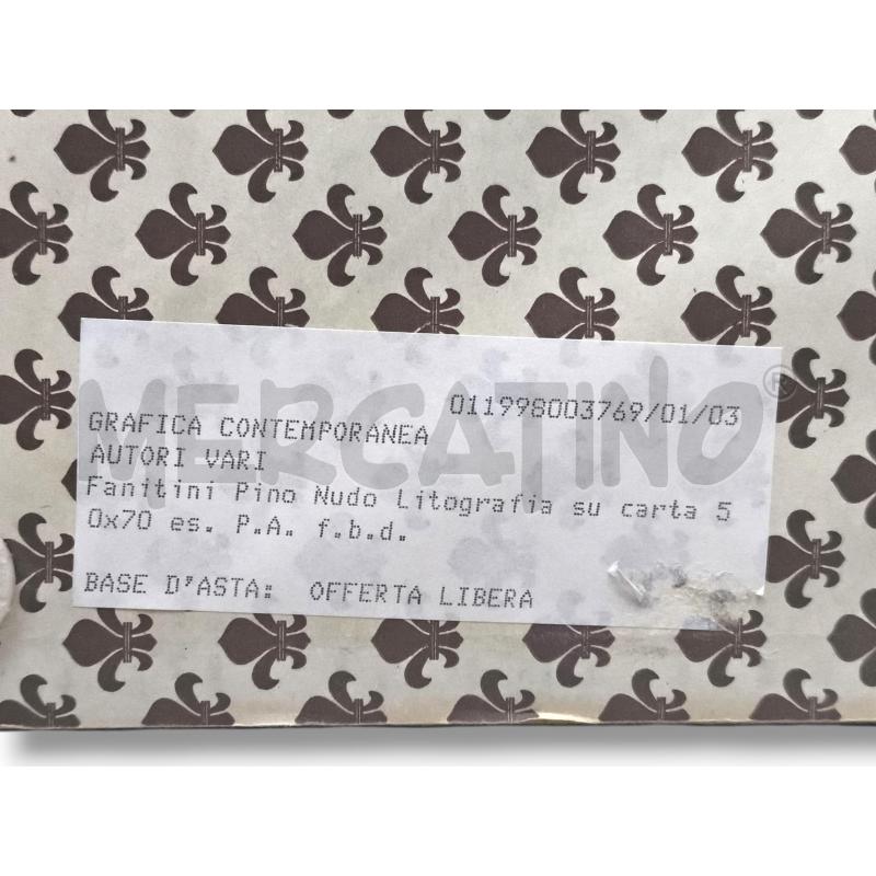 LITOGRAFIA SU CARTA PINO FANTINI NUDO 50 X 70 | Mercatino dell'Usato Rivoli 3