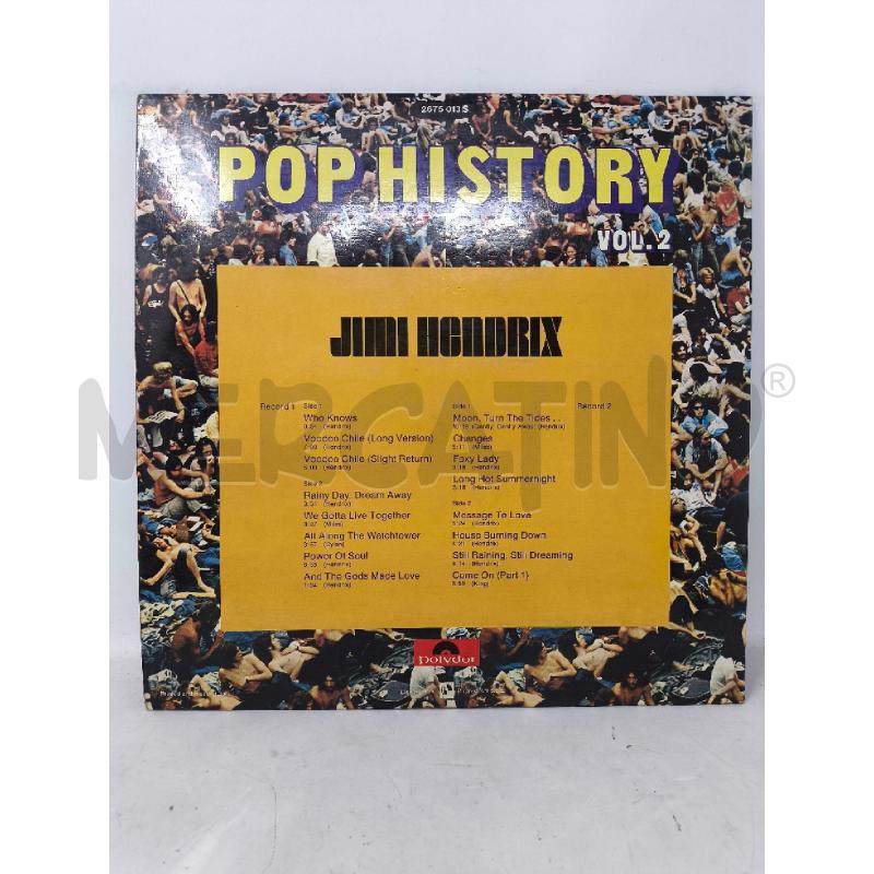 LP 33 JIMI HENDRIX POP HISTORY VOL.2 | Mercatino dell'Usato Rivoli 2